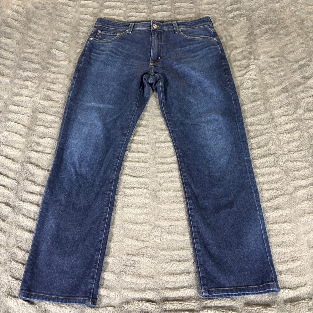 AG Adriano Goldschmied Everett Slim Straight Jeans Dark Blue 1794HYIEEGLE 32x28
